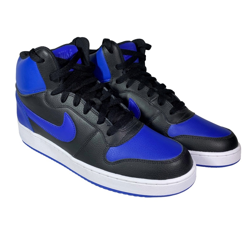 Nike Men's Ebernon Mid Black Game Royal 10